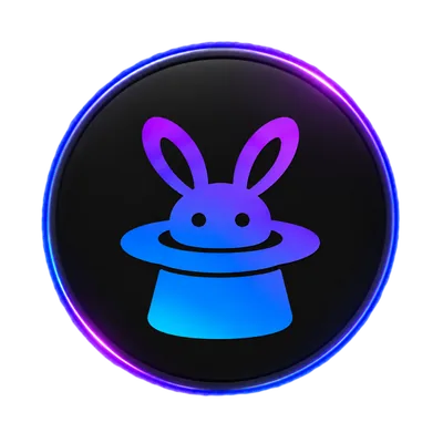 The Magic Button rabbit in a magic hat icon