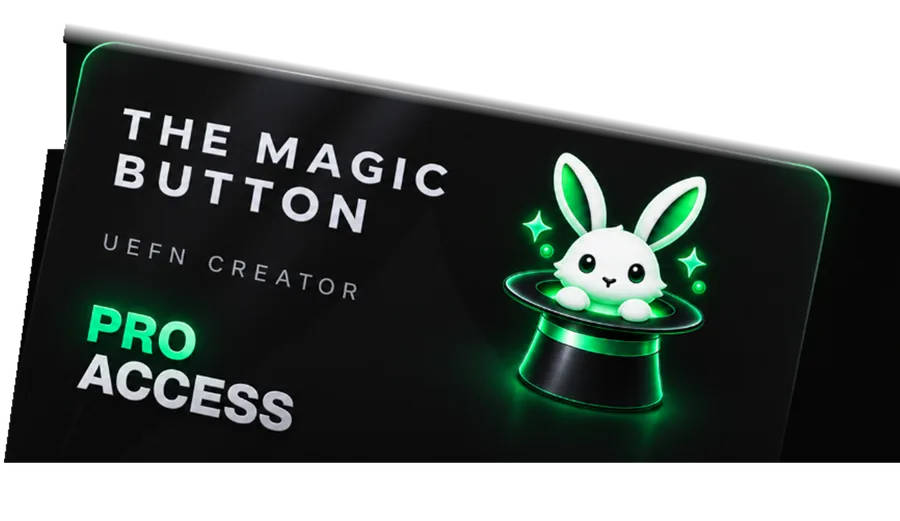 The Magic Button Pro Access card for UEFN creators
